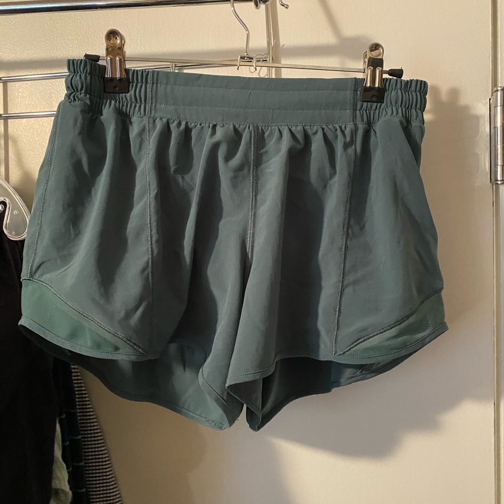 Green Lululemon shorts